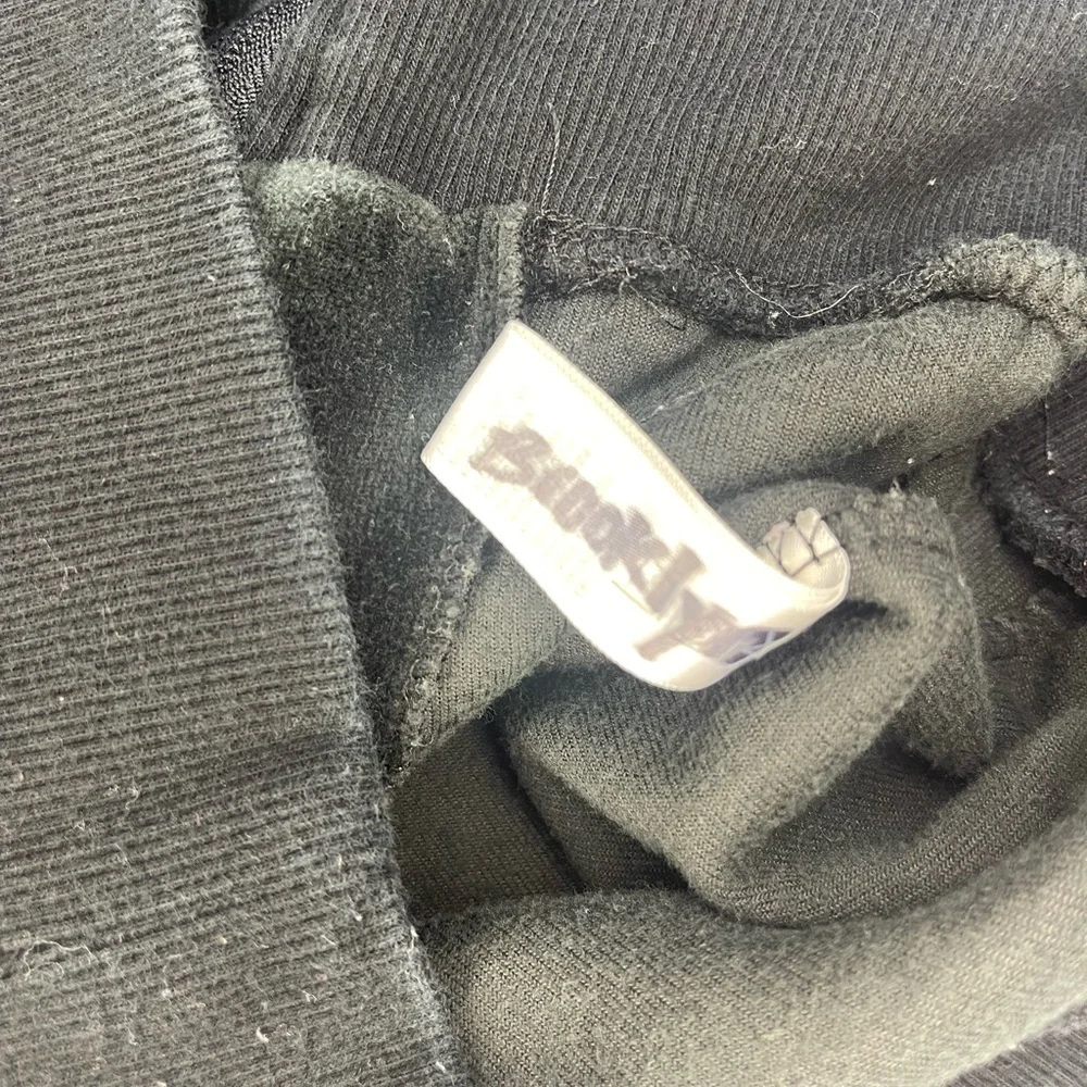 Marc Ecko Red by Marc Ecko Velour Zip Hoodie Black Pink Logo Girls M - Picture 6 of 6